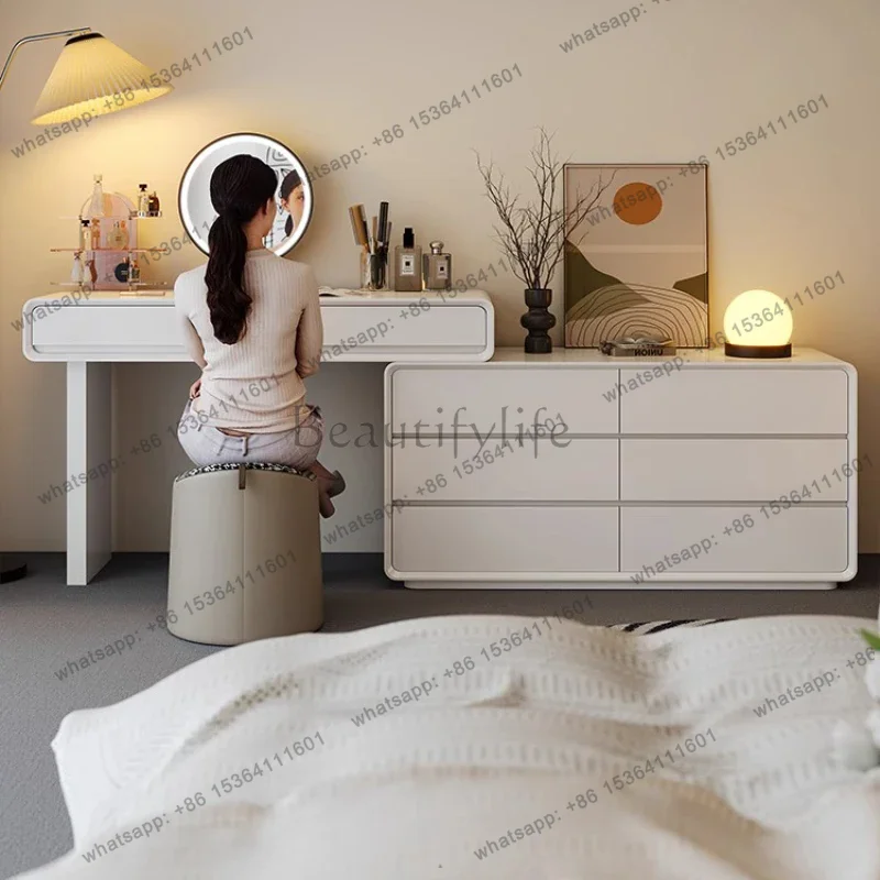 ld Tall Luxury Vanity Table Big Large Girl Cosmetics Beauty Women Mobile Dressing Table Living Room  Chinese Furniture