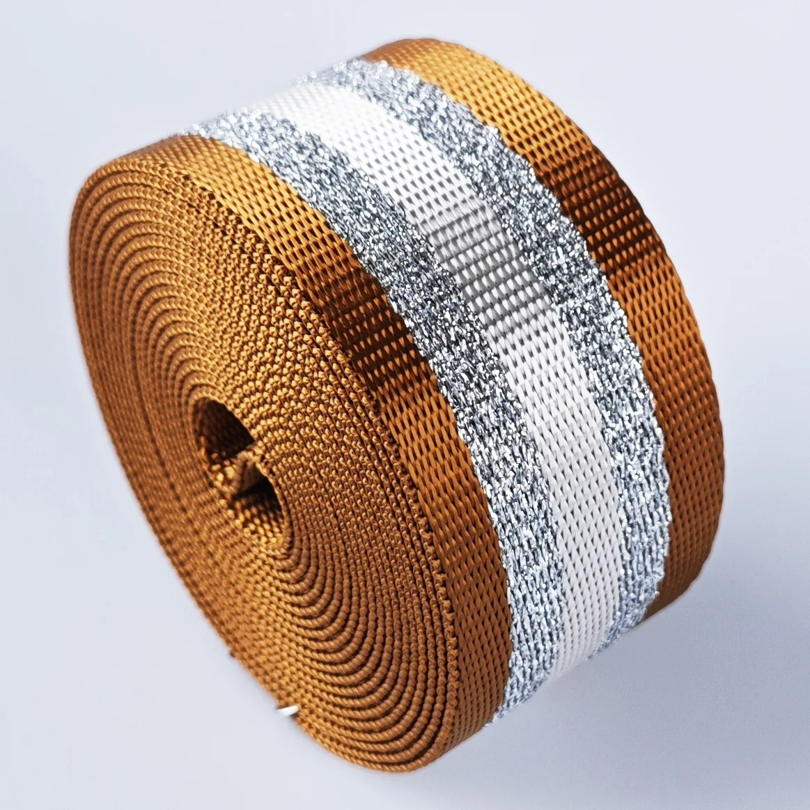3 Yard 1,5 inch/3,80 cm Lurex Strip Jacquard Nylon Webbing Band voor Handtas DIY knutselen