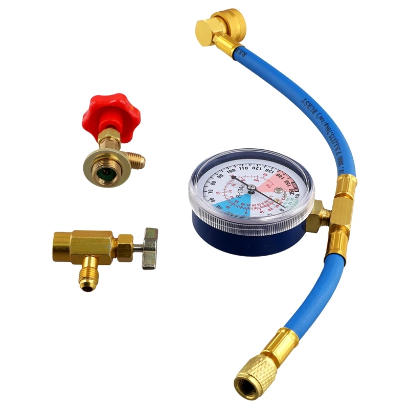 R134A Set Freon Filling Equipment Adapter Air Conditioning Manometer Air Conditioner Repair Valves Air Conditioner