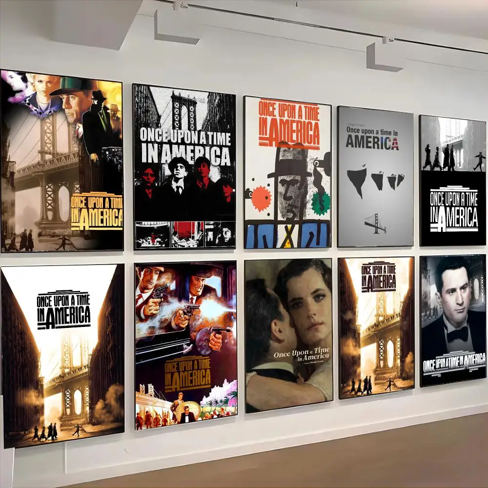 Movies Once Upon A Time In America Poster Living Room Bedroom Party Bar Decor Moisture-proof Art Wall Painting