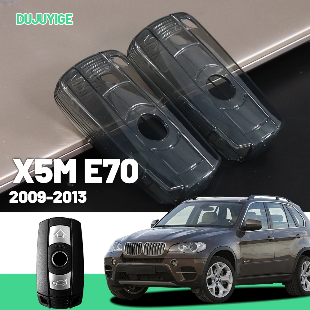 

Прозрачный чехол для ключей из ТПУ для BMW X5M E70 2009-2013, защитный чехол для брелока, автомобильные аксессуары 2010 2011 2012