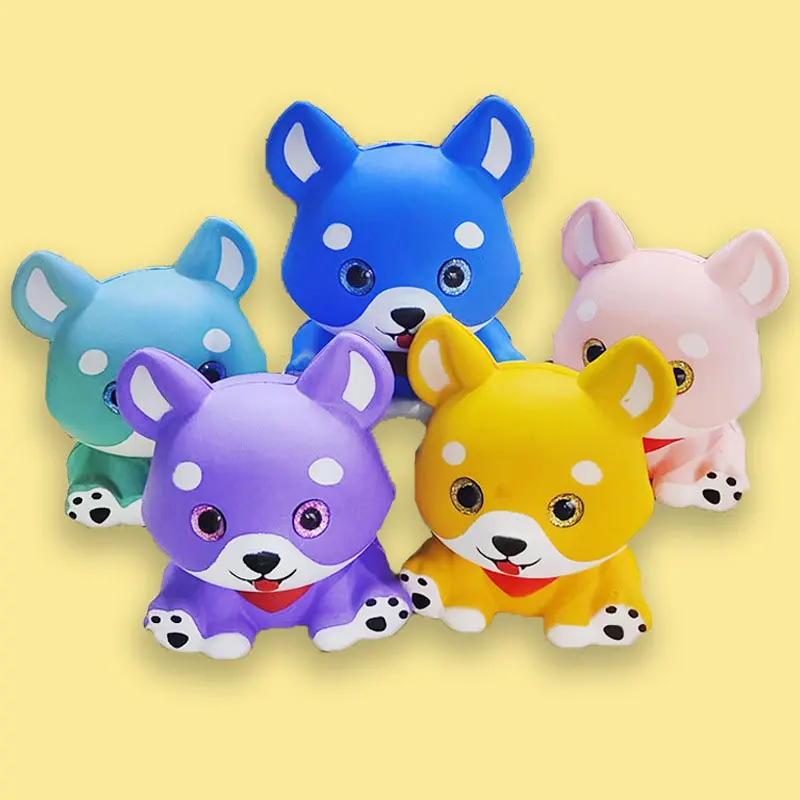 

Kawaii Animal Colorful Puppy Adult Decompression Squishy Squeeze Slow Rebound Kids Toy Party Birthday Festival Gift ZG164