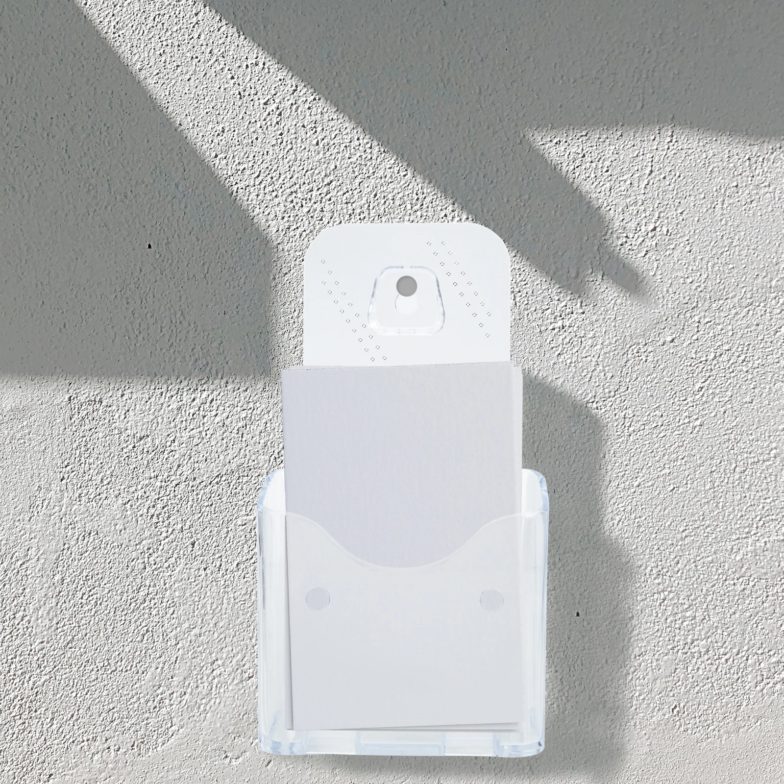 

2pcs A6 Acrylic Document Holder Transparent Brochure Display Stand For Flyers Pamphlets Cards Wall Mountable Organizer