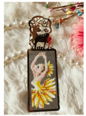 Handmade Metal Bookmark, Flower Fairy Series, Cross Stitch, Creative Gift, New