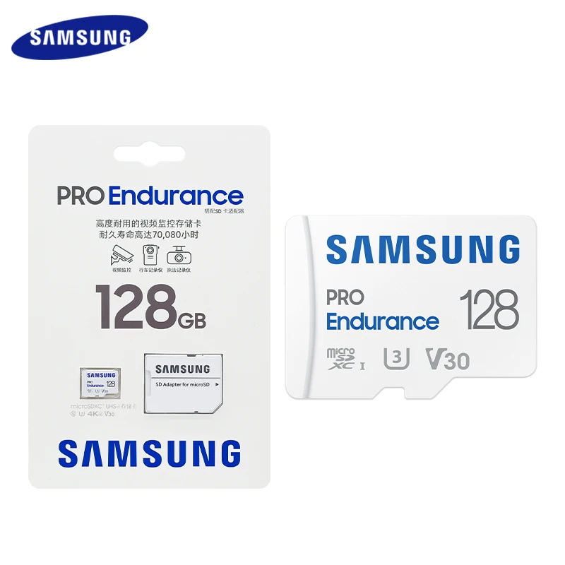 SAMSUNG PRO Endurance micro sd card 32GB 64GB 128GB 256GB Memory Card  U3 4K Memory TF Card V30 Class 10 High Speed for 4K UHD