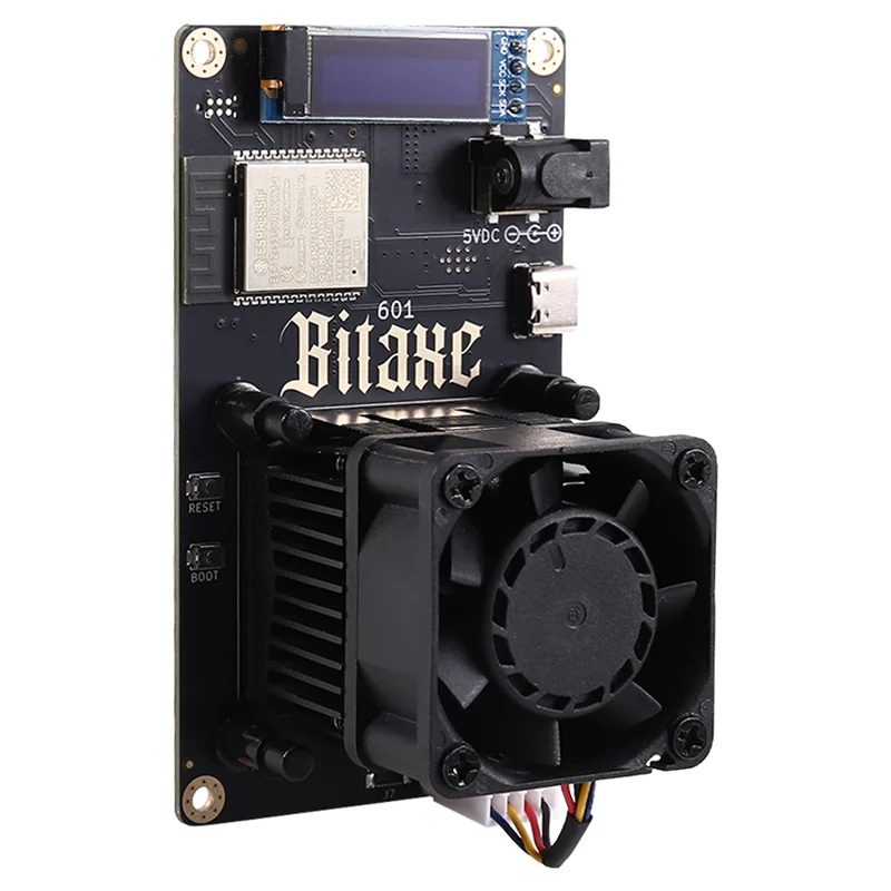 -BOFF Bitaxe Gamma 601 Solo Miner 1,2TH/S 18 Вт BM1370 Asic Chip от Antminer S21 Pro Bitcoin BTC Miner Материнская плата EU PLUG