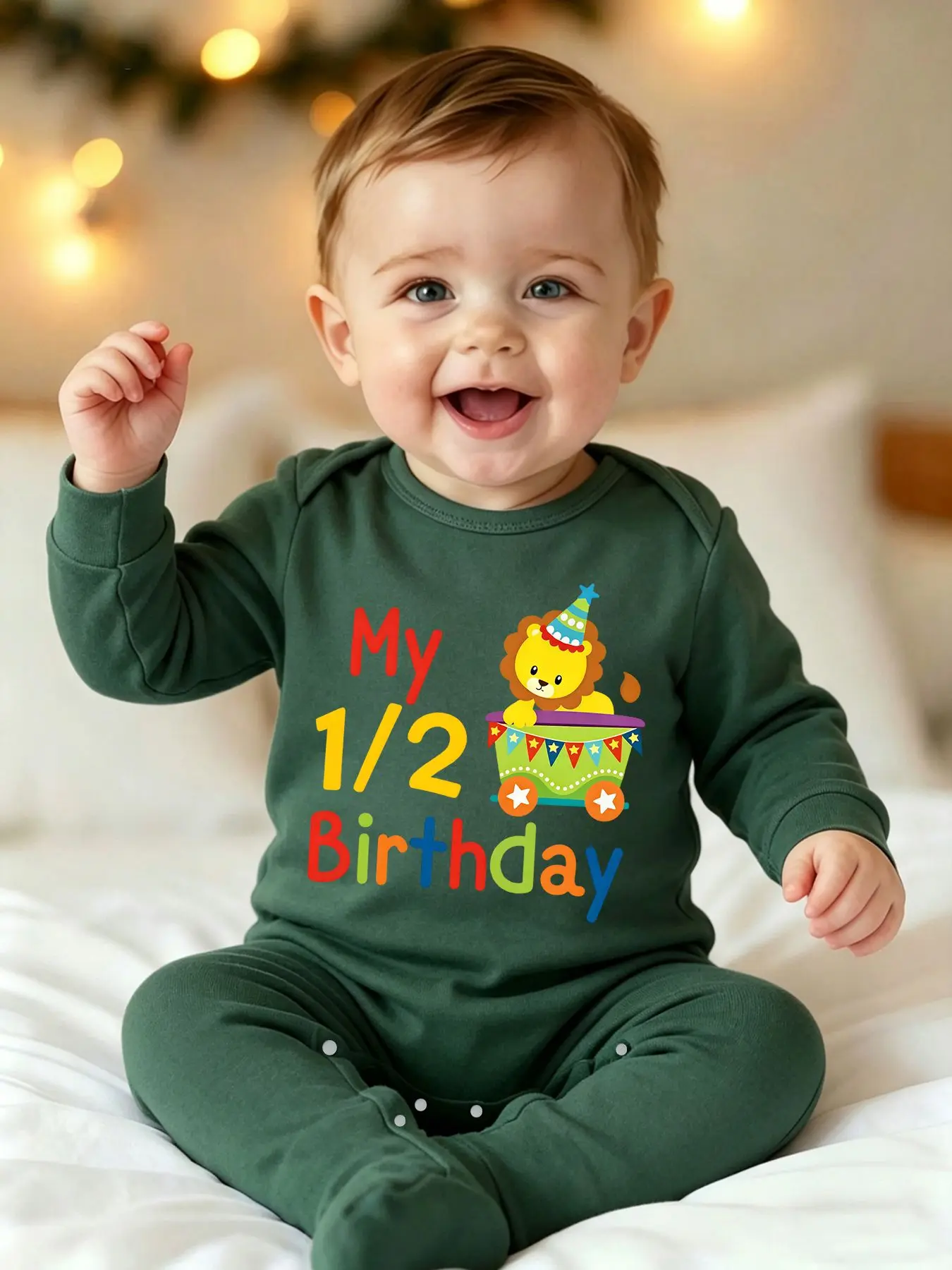 My 1/2 Birthday Half-Year-Old Little Lion Birthday