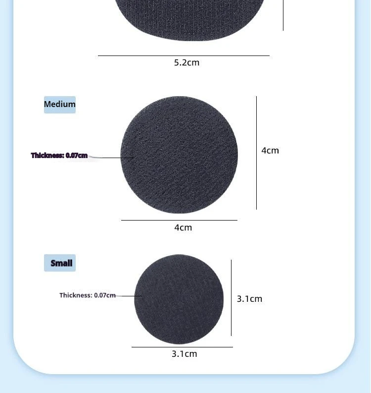Mesh-Sportschuh-Obermaterial-Reparaturflicken, Reparaturprodukt für beschädigte Ferseneinlagen, selbstklebende Rückseite, 6 Stück/18 Stück – Detail 4