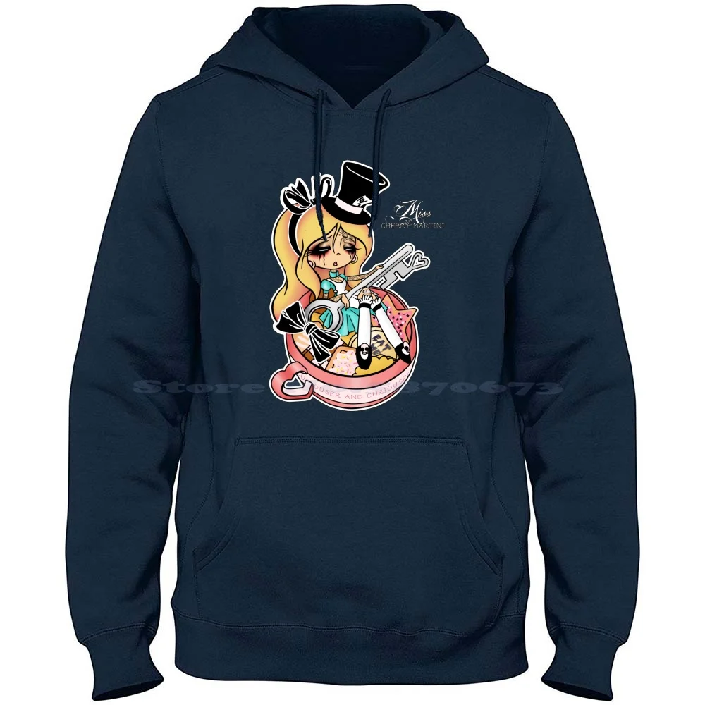 

Dee'S Alice 100% Pure Cotton Hoodie Tshirt Miss Cherry Martini Alice In Teacup Curious Key Inked Kawaii