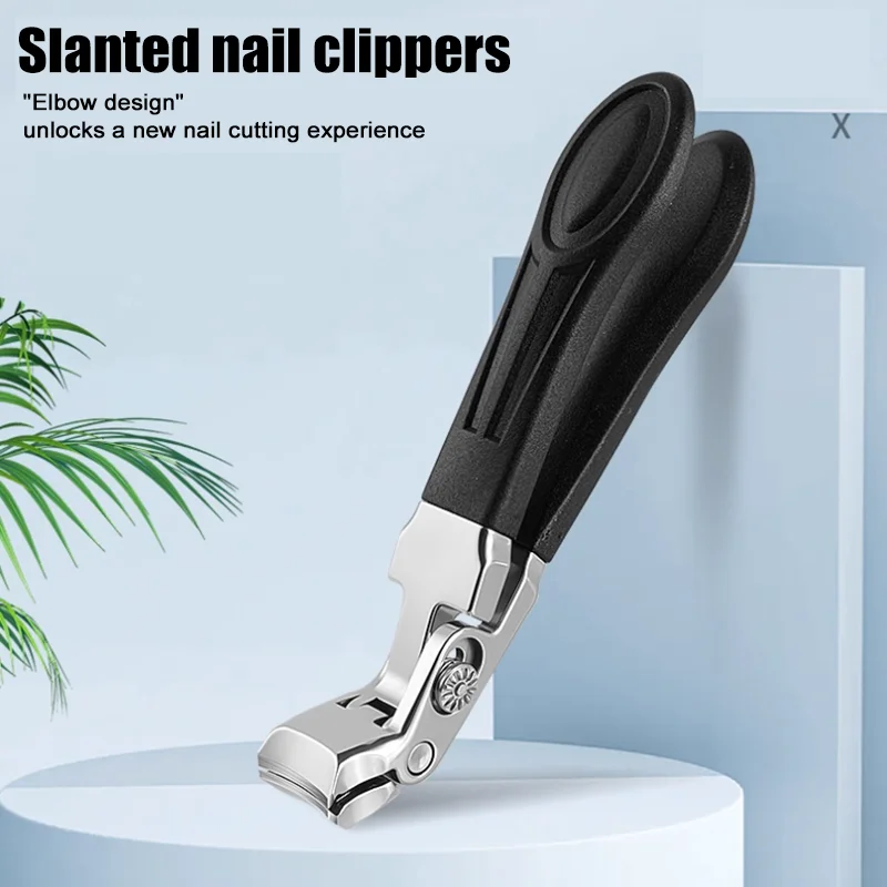 

Opening Toenail Clippers & Nail Clippers Duty Long Handled Toenail Clippers for Thick Toenails, Men & Women,Long Handle, Black