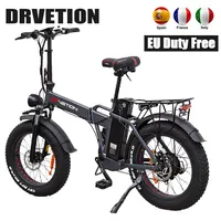 DRVETION AT20 Electric Bicycle 750W 48V20AH Shimano Hydraulic Brake Ebike with Full Suspension 7 Gears Shift Free Rack