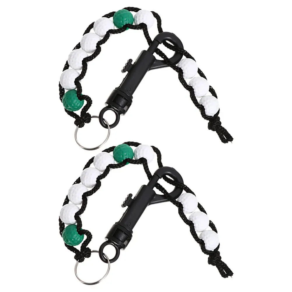 

1Pair Golf Score Counter Plastic Stroke Bead Tracker Compact Beginner Training Keychain Golf Accessories Putt Counter