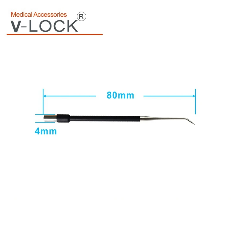 2023 V-lock Electrosurgical 80mm*4mm Blade Needle Tungsten Circle Electrode 10pcs Packing