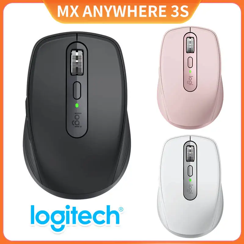 

Logitech MX Anywhere 3 Wireless Bluetooth Mouse Cute and Portable Pink Office Computer for Boys
