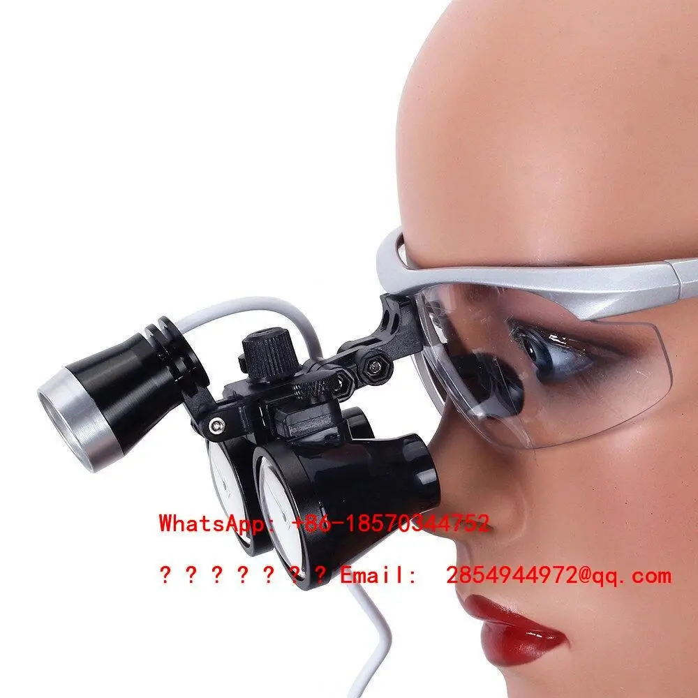 

Dental Oral Headlights Medical Magnifying Glasses Head-mounted Glasses 3-in-1 Binocular with LED Lights Surgical Lighting