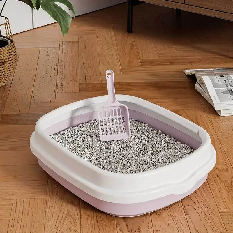 Enclosure Litter Box Cat Bedpans Corner Villa Cages Scraper Cat Bedpans Toilet Bathroom Arenero Para El Gato Kitten Accessories