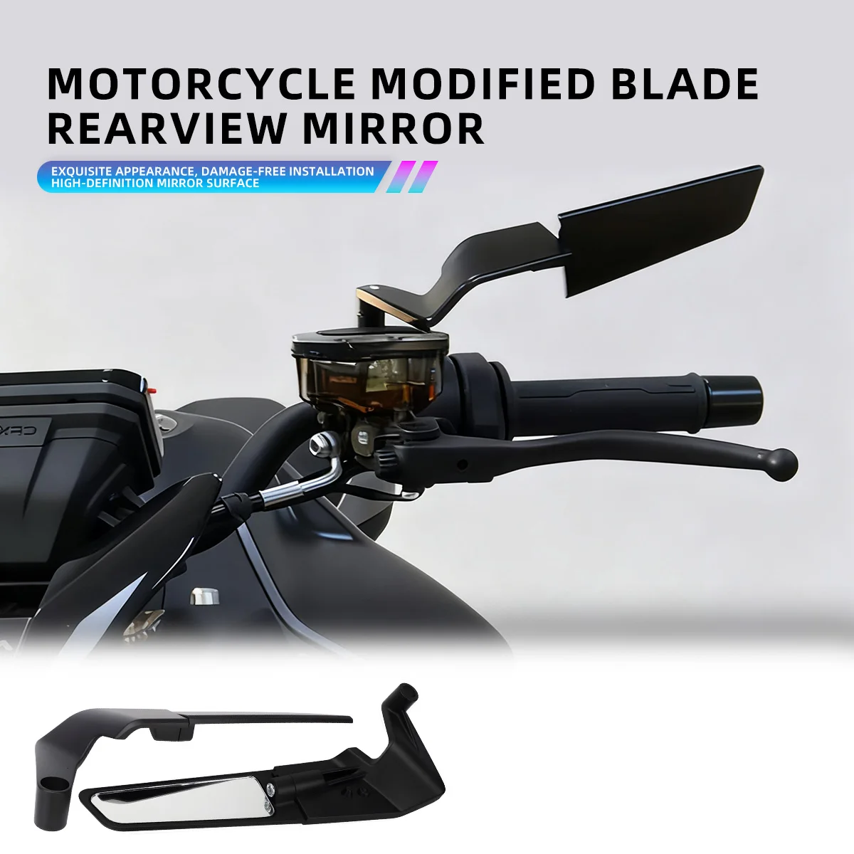 Rétroviseurs de moto, rétroviseurs latéraux rotatifs en alliage d'aluminium, accessoires universels pour moto 8/10 mm