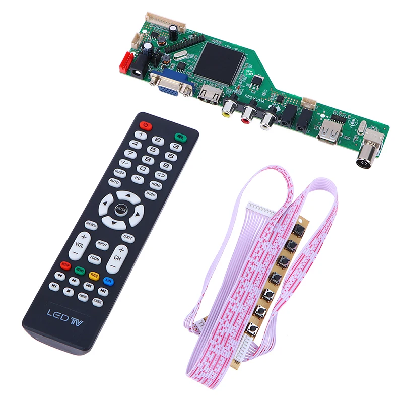 LCD TV Drive Board RR52C.03A TV Controller Driver Board Digital Signal DVB-T2 DVB-T LCD TV Motherboard Universal Scaler Kit