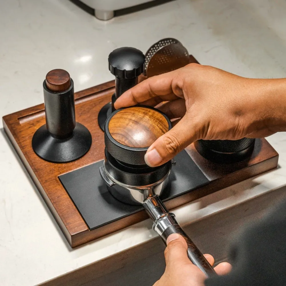 Adjustable Coffee Tamper Station Coffee Tamper Portafilter Holder Stand Coffee Tamper Station Adjustable Design