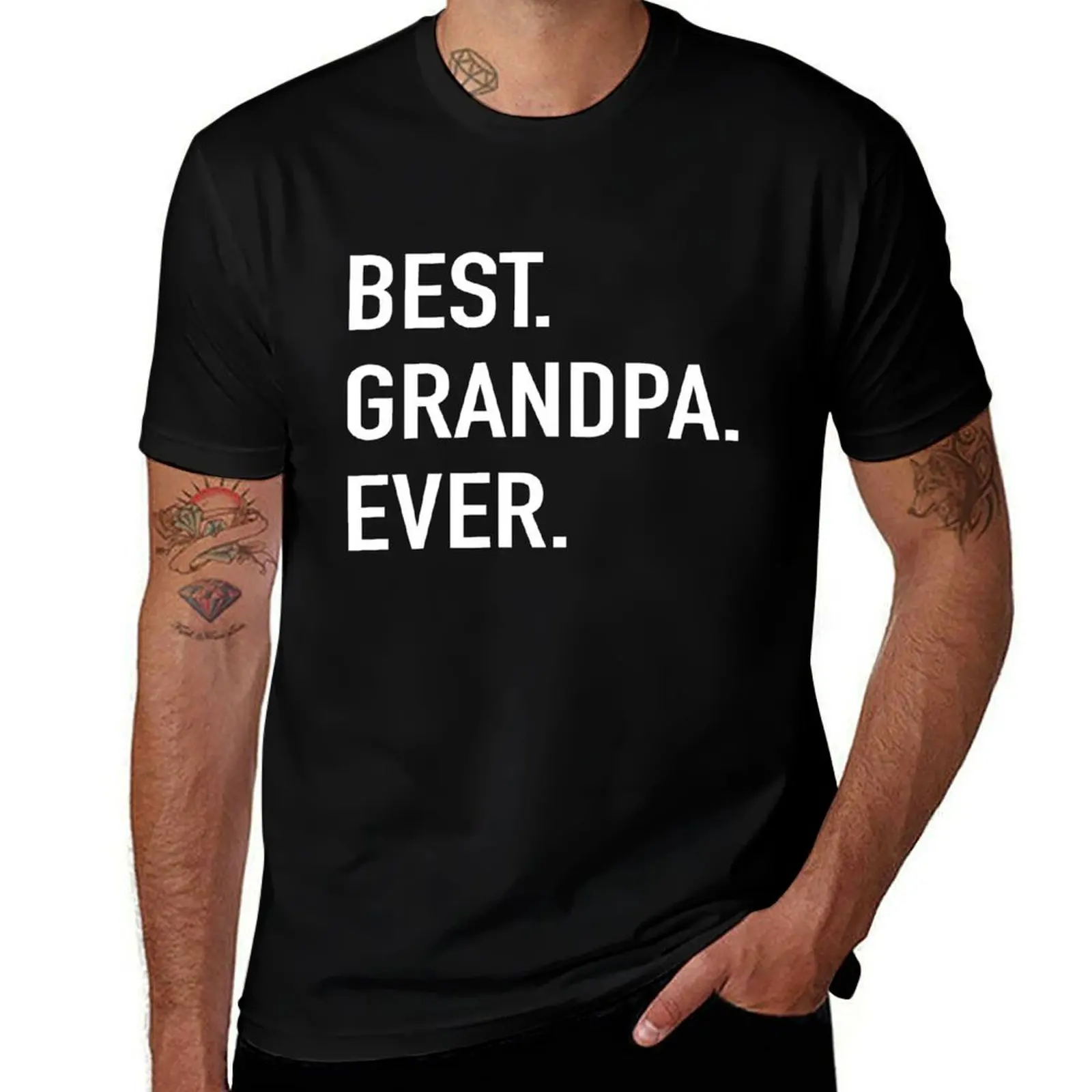 

Best Grandpa Ever T-Shirt anime tshirt man t shirt graphic black cotton t-shirt plain for man package T-Shirt