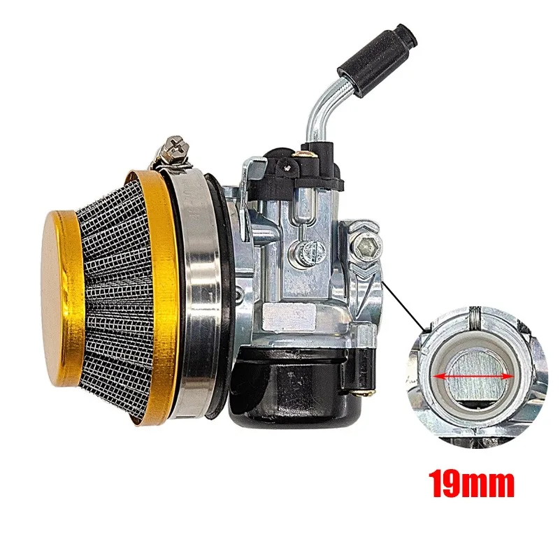 

ATV 49cc Performance 19mm Carb Carburetor Air Filter for 2-stroke 47cc 49cc Mini Pocket Bike mini moto