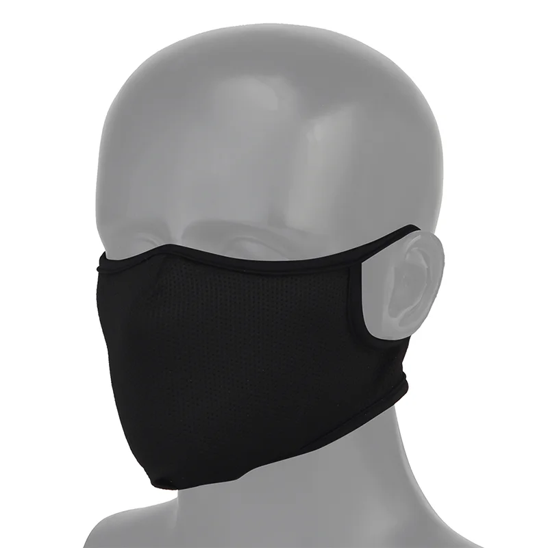 Atmungsaktive halbe Gesichts-Sturmhaube, elastisch, weiche Schutzausrüstung für Schießen, Jagd, Radfahren, Outdoor-Aktivitäten, Größe M L – Detail 13