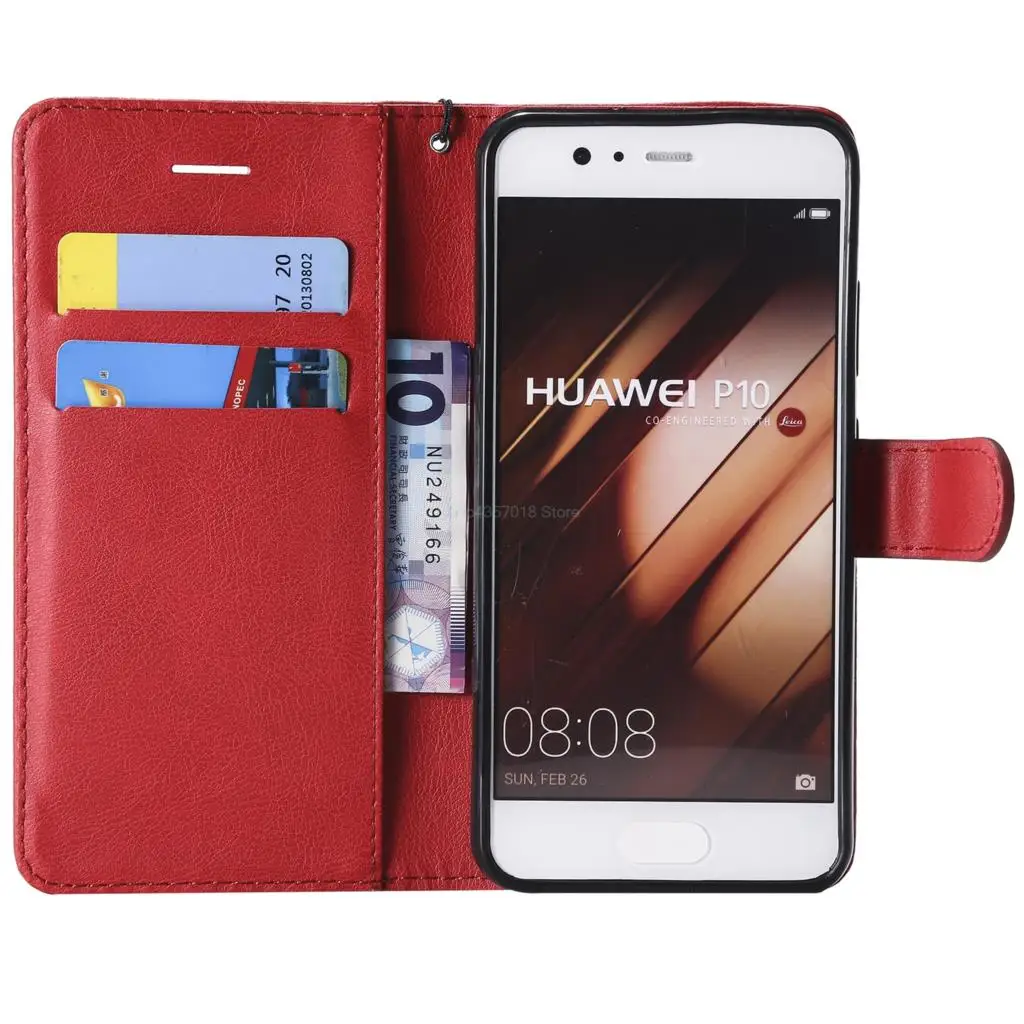 Flip Cover for Huawei P10 VTR L29 L09 for Huawei P10 VTR-L29 VTR-L09 VTR-L29B VTR-AL00 Solid color retro style mobile phone case