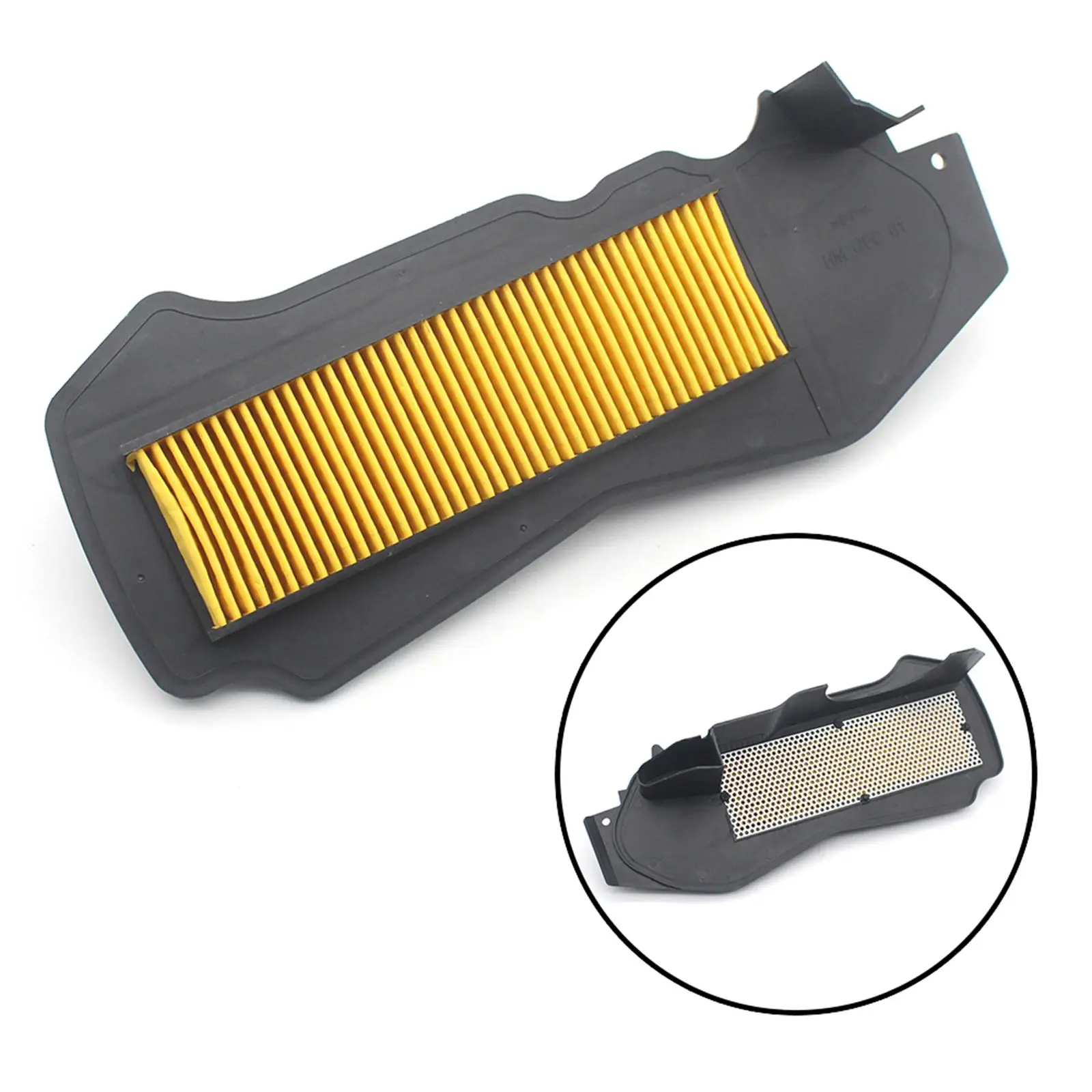 Système de filtre à air moteur haute efficacité, filtre d'admission jaune pour moto Honda Dio AF61 AF62