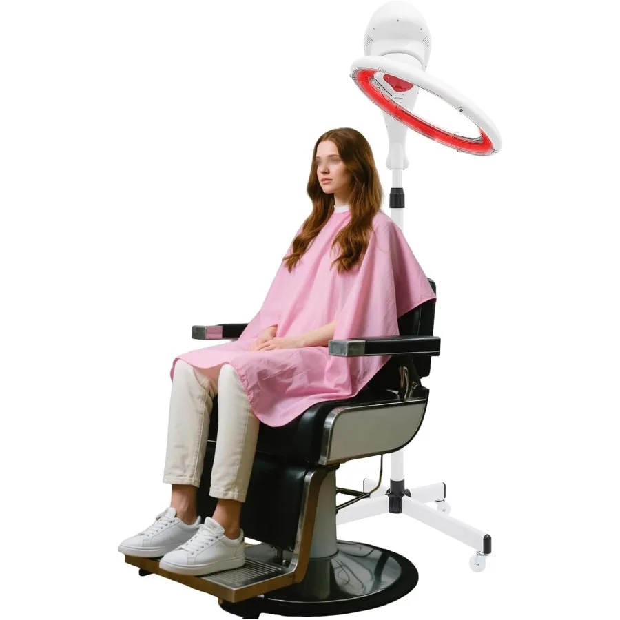 

360 Infrared Heating Stand Salon Hair Dryer Professional Hair Dryer for Color Dyeing and Oiling with Adjustable Height 61-70 95