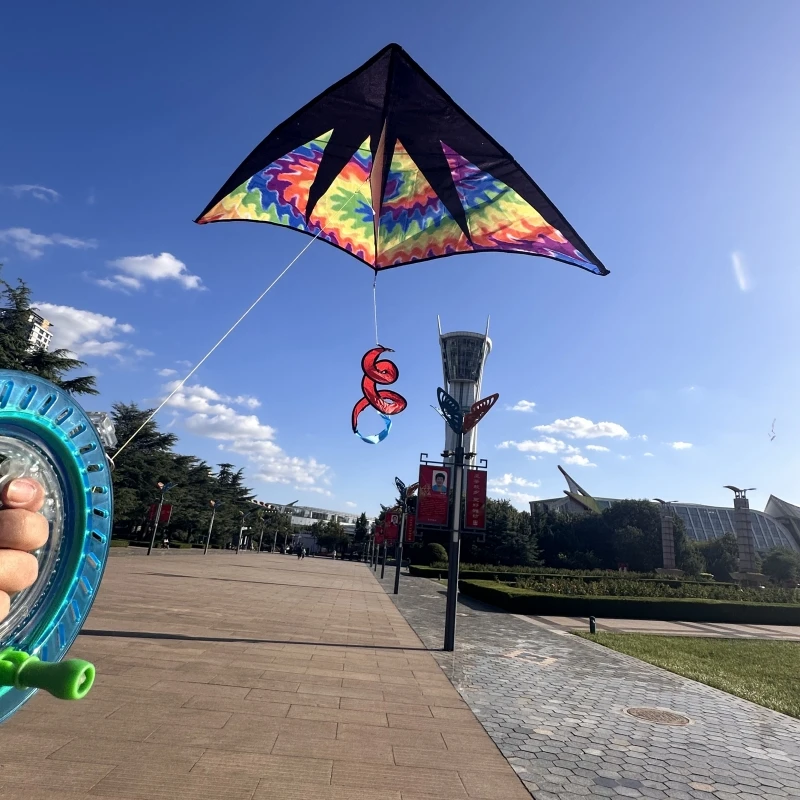 

Free shipping New cartoon triangle flame kite papalote windsurf kite drawing toy parapente kite inflatable toys parachute paragl