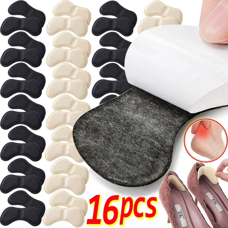 1/8Pairs Heel Insoles Patch Pain Relief Anti-wear Cushion Pads Feet Heel Protector Adhesive Back Sticker Shoes Insert Insole