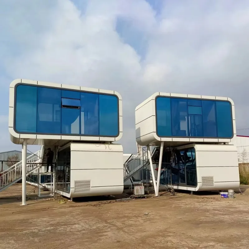 Gran villa prefabricada de casa móvil rápida con dormitorio y baño a la venta