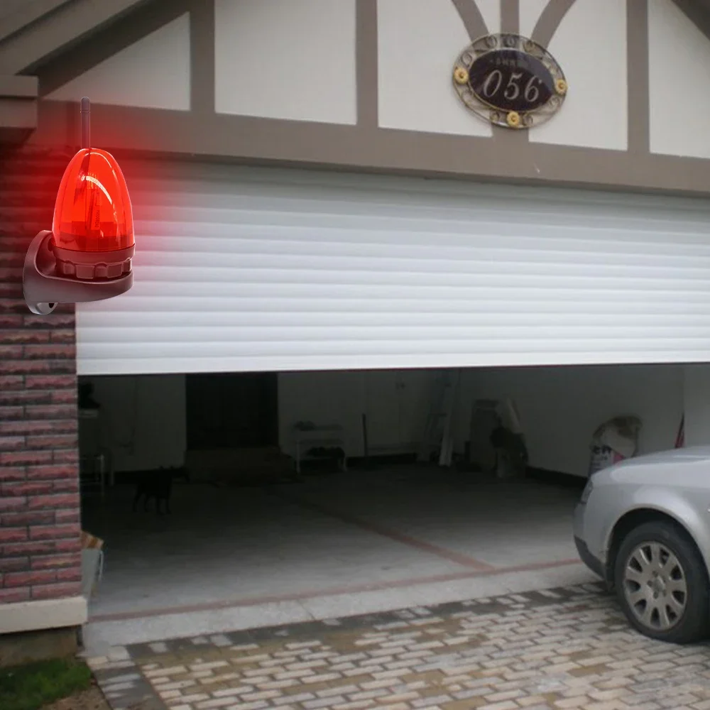 12-265V AC/DC Universal Alert Flash Light Lamp Security Strobe Signal Gate Garage Security Alarm Protection 3 Color Options