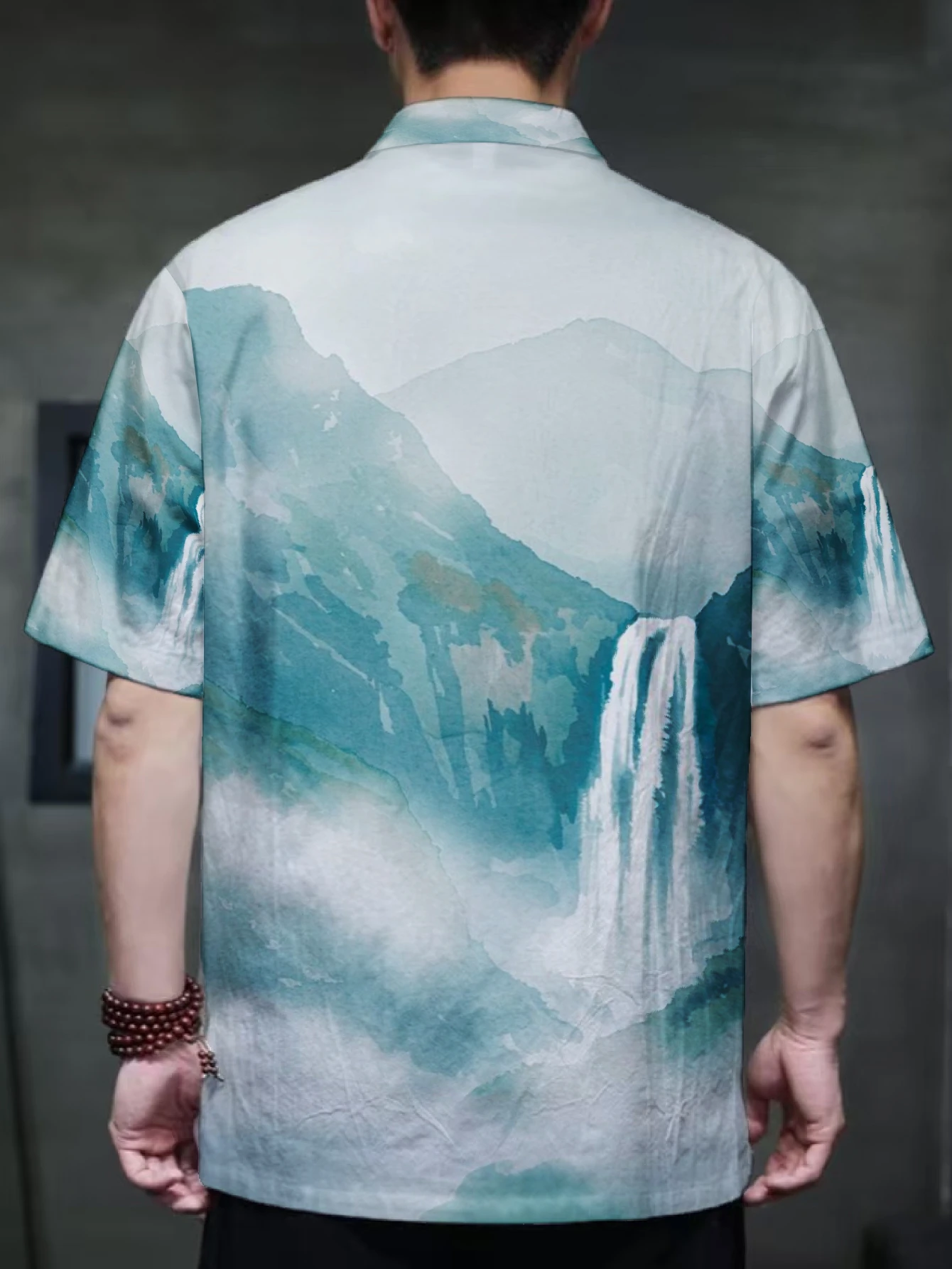 เสื้อสูทผู้ชายคอตั้งลายพิมพ์ภา - Vintage Collectible Shop บทวิจารณ์และราคา