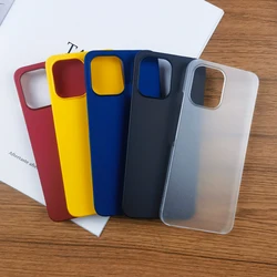 Simple Ultra-thin Matte Hard Phone Case For Xiaomi Redmi12 Redmi 12 Note 12R Poco M6 Pro 5G Anti-fingerprint PC Back Case Cover