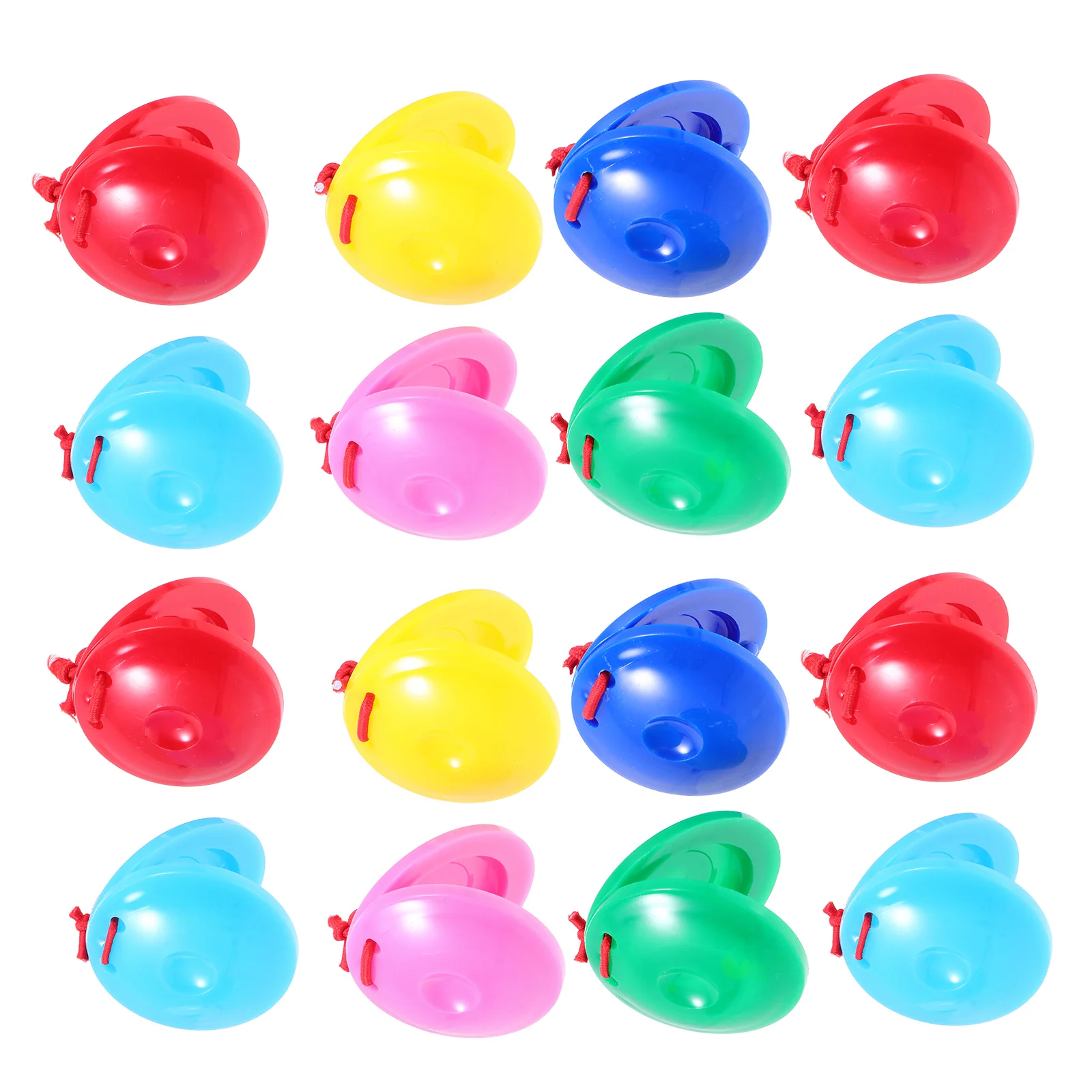 24 Pcs Plastic Castanets Creative Music Toy Musical Instruments Kid Percussion Toys