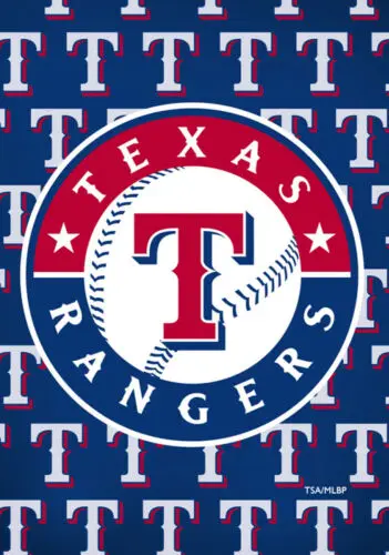 Texas Rangers Greeting Card Garden Flag Baseball Sports