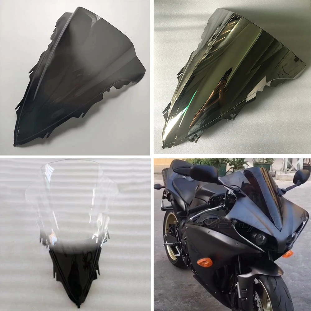 Windscreen Windshield For 2009 2010 2011 2012 2013 2014 Yamaha YZF 1000 R1 Front Wind Deflector Double Bubble R1 YZF-R1 YZFR1