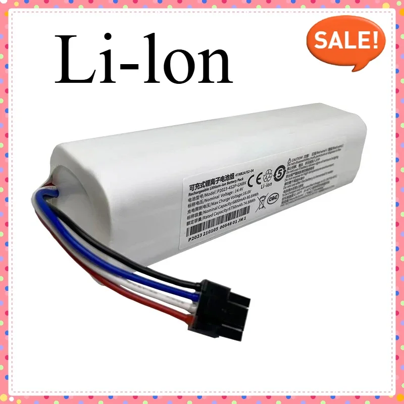 

P2008-4S2P-MMBK For Xiaomi Dreame Robot Vacuum Mop Cleaner D9 F9 L10 L10 Pro 6800mAh Lithium-ion Battery Pack 4INR19/66-2