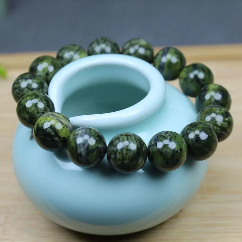 Medicine King Stone Single Circle Bracelet Tibetan Jade Men's and Women's Bracelet