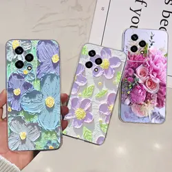 Flower Butterfly Women Fashion Back Cover For Huawei Honor 200 Lite Honor 200 Pro Phone Funda Transparent Soft TPU Honor200 Etui