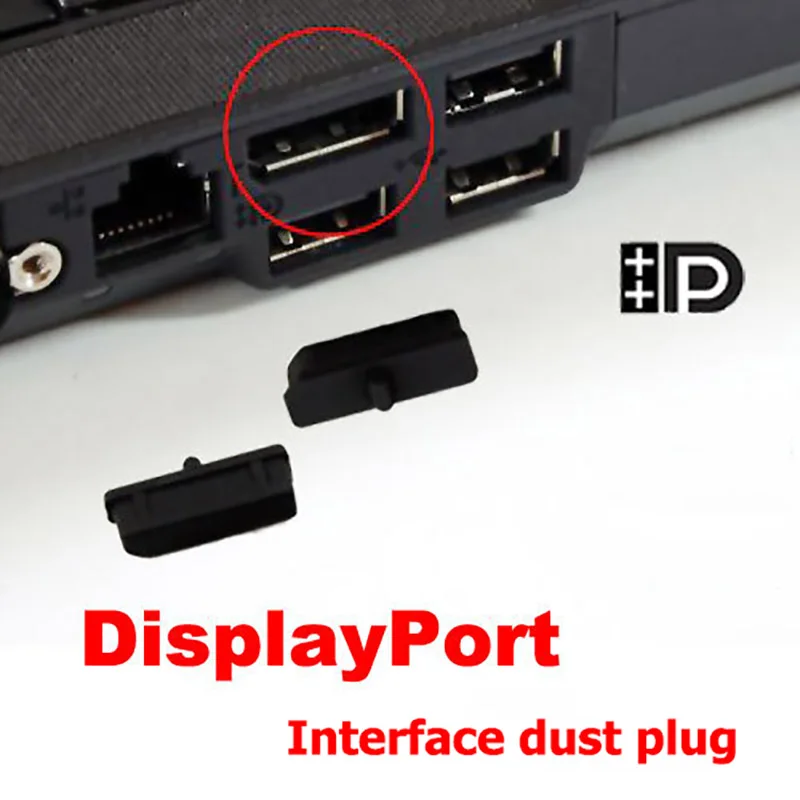1-20pcs Display Port Interface Anti-dust Plug Notebook Dustproof Stopper Laptop Universal Plug Computer Port Waterproof Cover