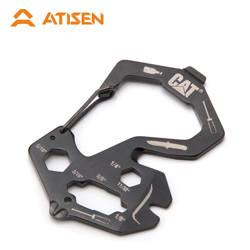 Multifunctional Portable Stainless Steel Tool Carabiner Outdoor Survival Camping Accessories Hang In Backpack All In One