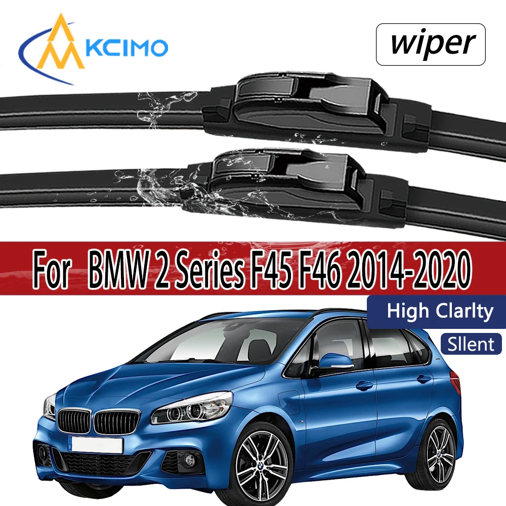 لسيارات BMW 2 Series F45 F46 2014-2020 شفرات ممسحة زجاج أمامي 2 قطعة ملحقات نافذة الزجاج الأمامي #1