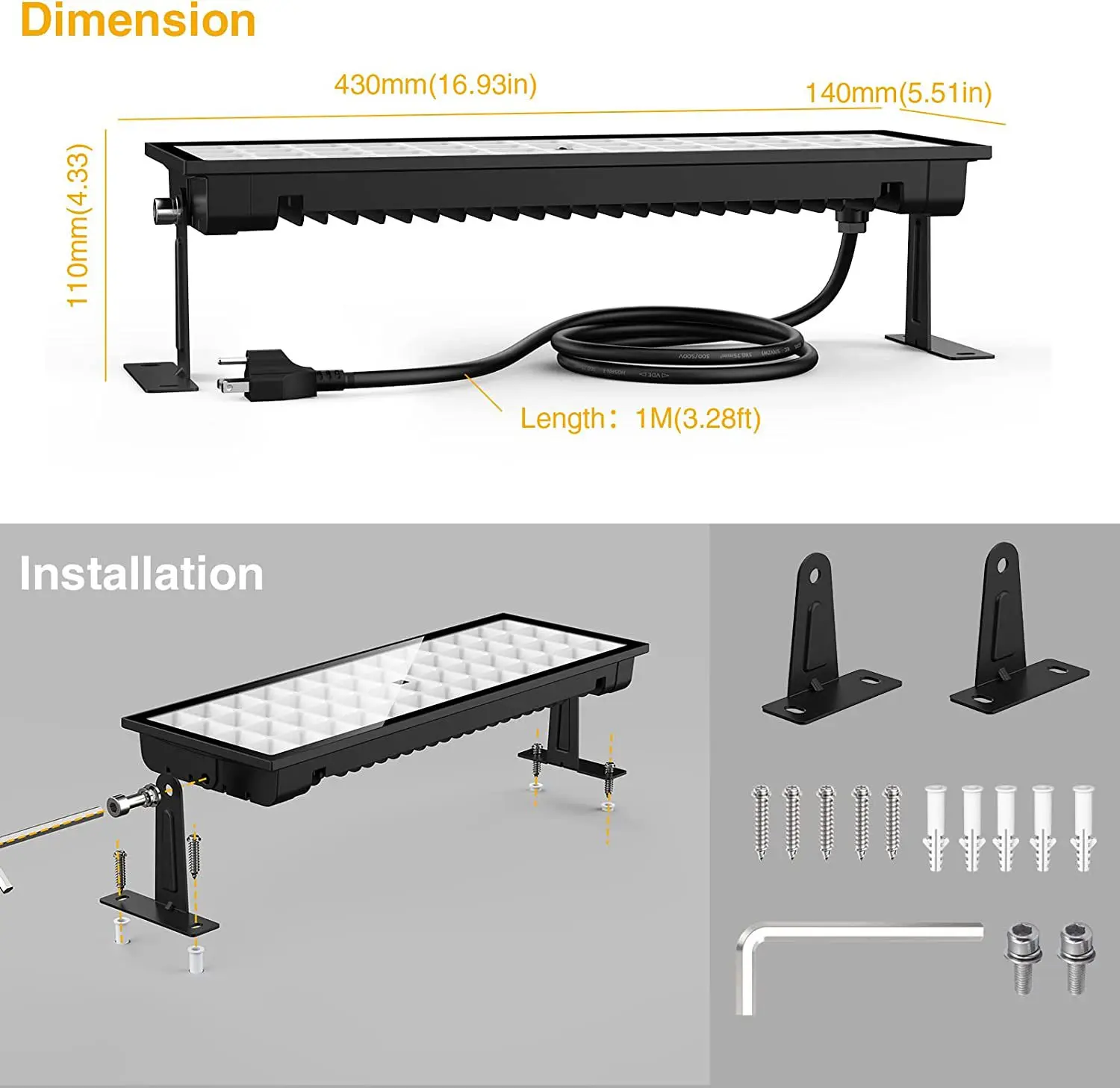 96W LED floodlight RGBCW spotlight house villa bridge garden billboard wall washing light with remote control AC85-265V