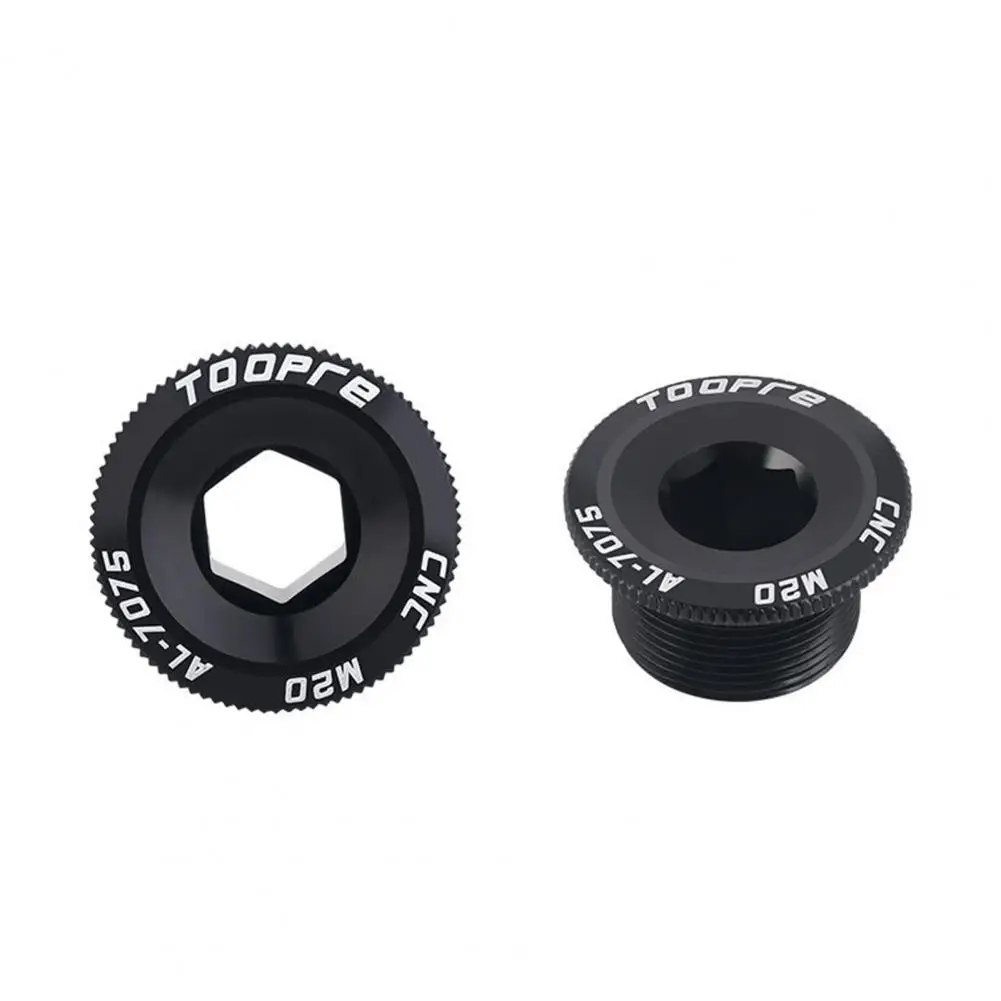 Practical Crank Screw Surface Anodizing Fine Workmanship Bike Crank Cover Anti Rust Bike Crank Cover