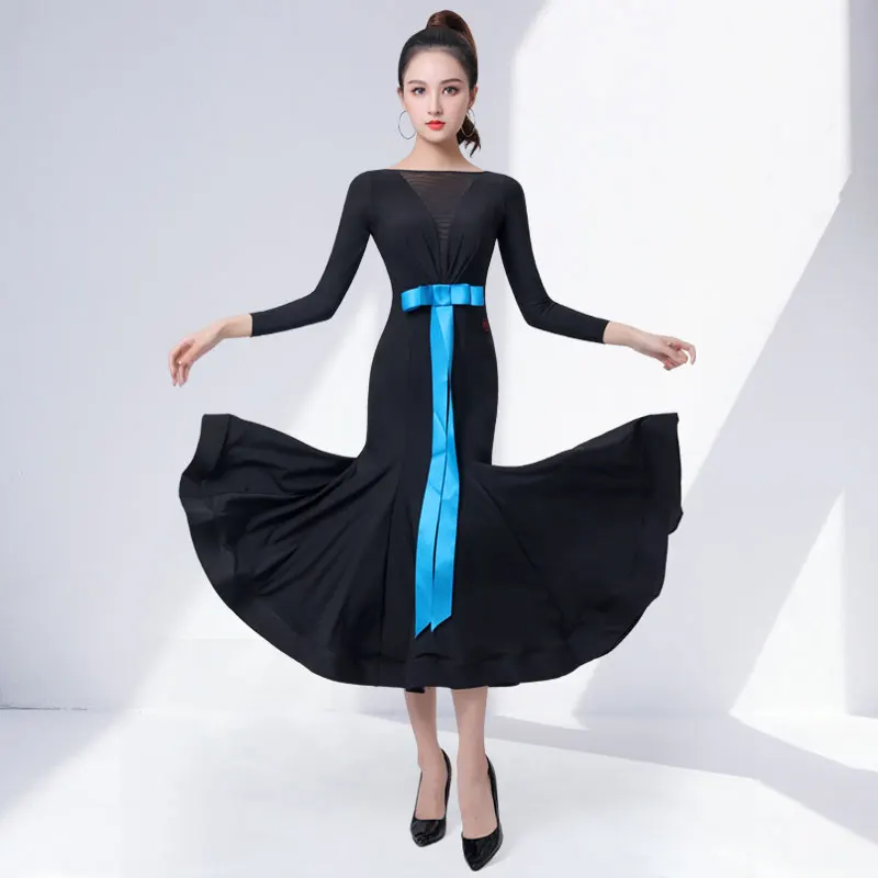 

2022 Woman New Ballroom dance dress waltz dancing full-skirted dress dance competition standard ballroom dancing Clothes