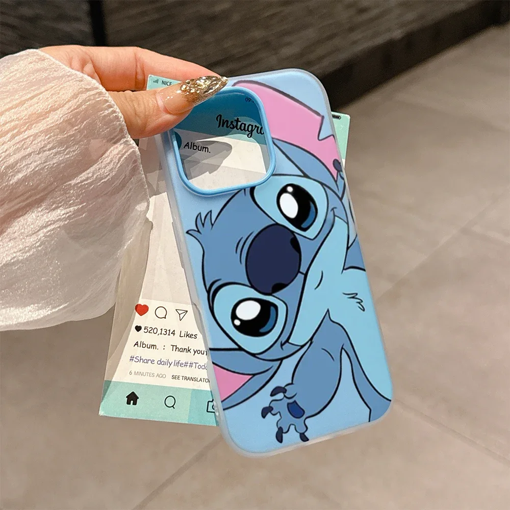 2 IN 1 Cartoon Stitch Angel Case For Motorola Moto G86 G75 G60 G56 G55 G53 G52 G35 G34 G32 G30 G22 G05 G06 5G Hard Candy Cover view 3