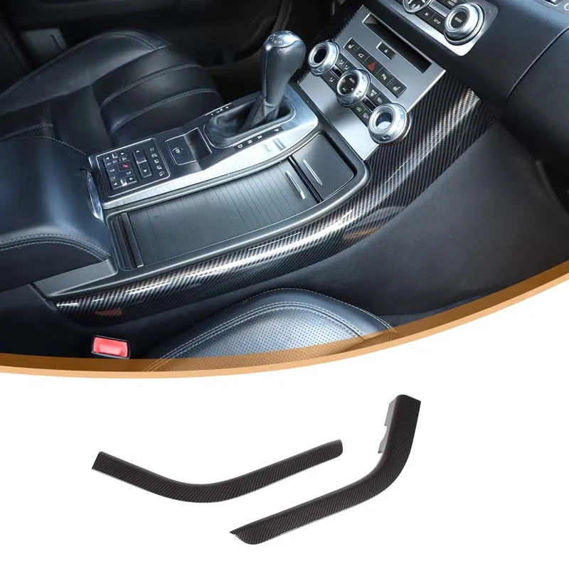 

For Land Rover Range Rover Sport 2010-2013 Car Center Console Armrest Side Decorative Strip ABS Carbon Fiber Car Accessories