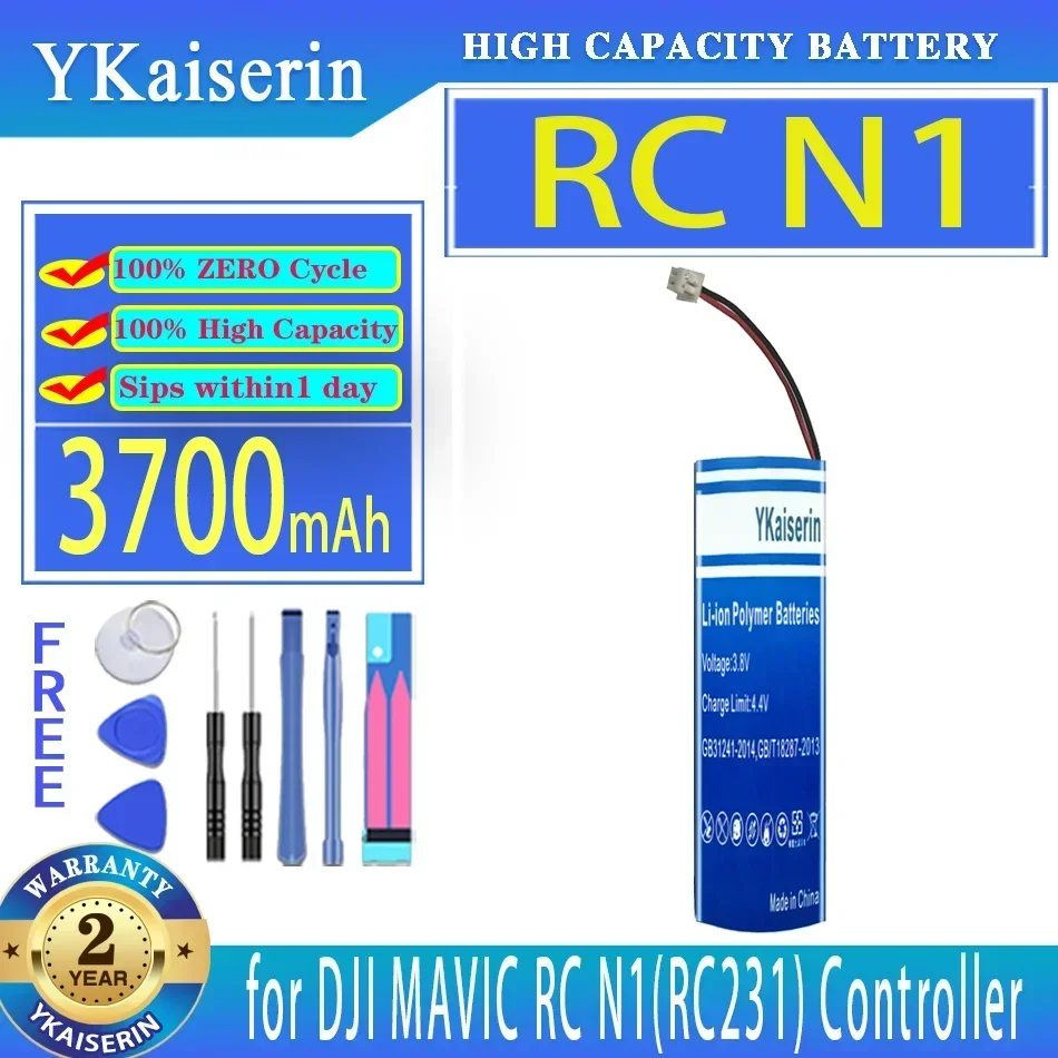 YKaiserin Battery 3700mAh for DJI MAVIC RC N1 (RC231) Controller